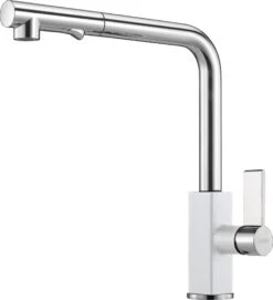 Franke Robinetterie - Mitigeur D'évier FG 0392.094, Chrome/blanc Artic 115.0392.368