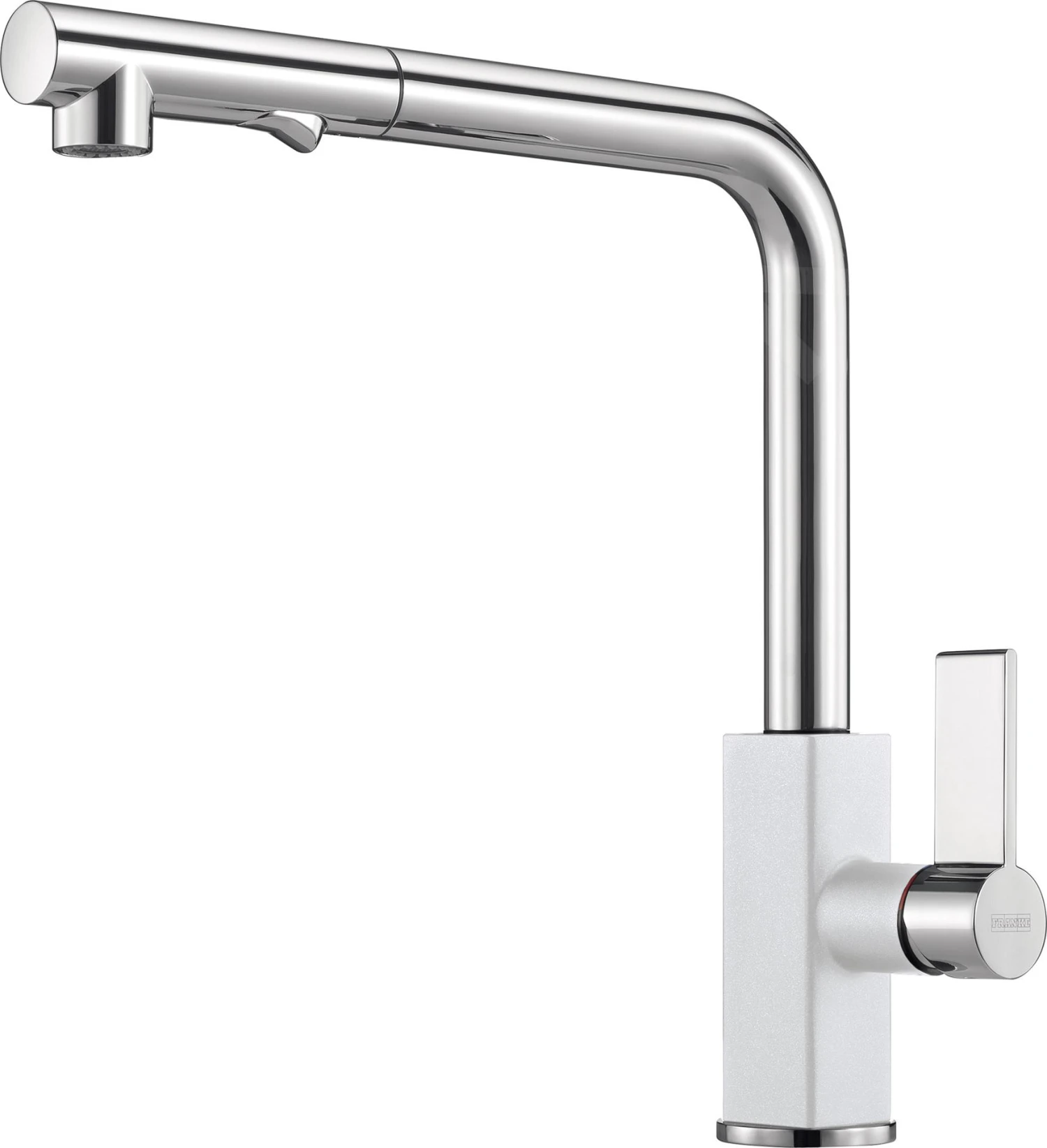 Franke Robinetterie - Mitigeur D'évier FG 0392.094, Chrome/blanc Artic 115.0392.368 1 Franke Robinetterie - Mitigeur D'évier FG 0392.094, Chrome/blanc Artic 115.0392.368