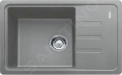 Franke Malta - Évier En Fragranit BSG 611-62, 620 X 435 Mm, Pierre Gris 114.0395.151