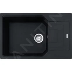 Franke Urban - Évier En Fragranite UBG BB 611-78, 780x500 Mm, Noir Mat 114.0652.401