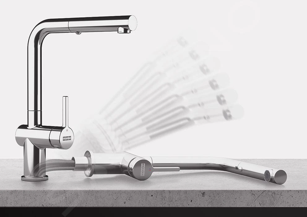 Franke Active New - Mitigeur D'évier FN 6560.031, Montage Sous Fenêtre, Avec Douchette Extractible, Chrome 115.0653.391 7 Franke Active New - Mitigeur D'évier FN 6560.031, Montage Sous Fenêtre, Avec Douchette Extractible, Chrome 115.0653.391 – Image 7