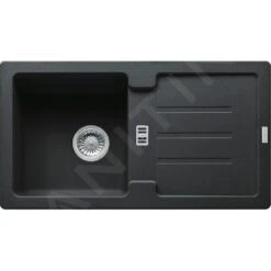 Franke Strata - Évier En Fragranit STG 614-78, 780x435 Mm, Onyx 114.0369.390