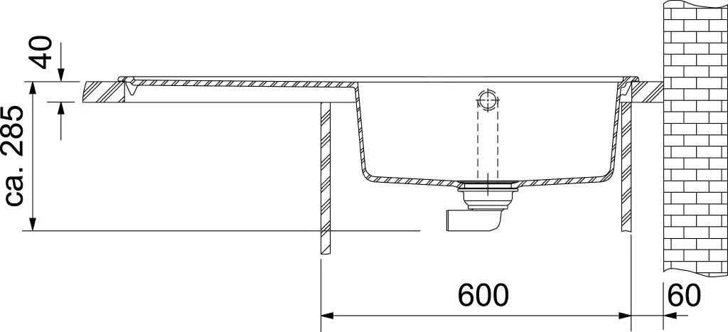 Franke Mythos - Évier En Granite MTG 611/2, 1000x515 Mm, Pierre Grise 114.0150.007 3 Franke Mythos - Évier En Granite MTG 611/2, 1000x515 Mm, Pierre Grise 114.0150.007 – Image 3