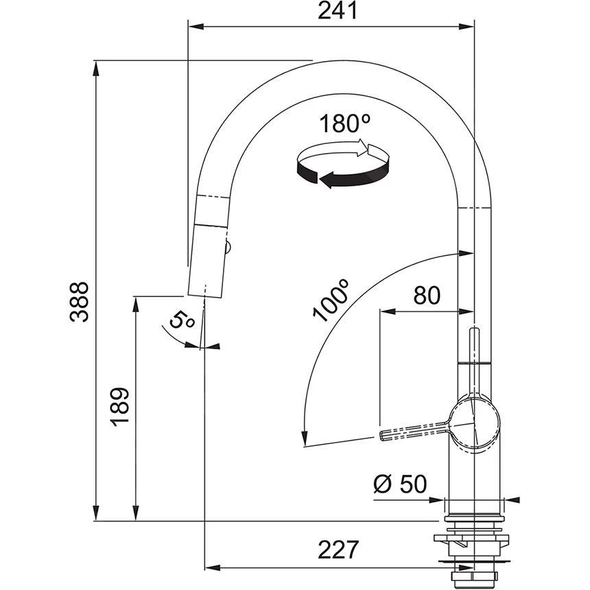 Franke Active New - Mitigeur D'évier FN 4090.901 Avec Douchette Extractible, Noir Mat 115.0653.404 2 Franke Active New - Mitigeur D'évier FN 4090.901 Avec Douchette Extractible, Noir Mat 115.0653.404 – Image 2