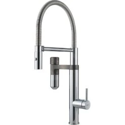 Franke Mitigeurs Filtrants - Vital Tap Mitigeur D’évier Avec Filtration D’eau Intégrée, Bec Flexible Et Douchette, Chrome/gun Metal 120.0621.230 -Kitchen Soldes 222cdec2878dd0918cc42fa0