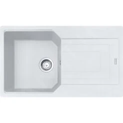 Franke Urban - Évier En Fragranit UBG 611-86, 860x500 Mm, Blanc Artic 114.0582.825