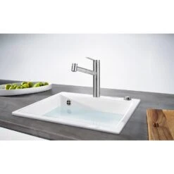 Franke Tango Neo - Mitigeur D'évier FG 6389.501 Avec Douchette Extractible, Inox 115.0596.389 -Kitchen Soldes 385ab9acc60af1bf1ef879ab