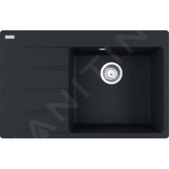 Franke Centro - Évier En Fragranite CNG 611-78 TL / 7, 780x500 Mm, Noir Mat 114.0637.506
