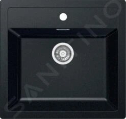 Franke Sirius - Évier En Tectonite SID 610, 560x530 Mm, Noir 114.0264.011