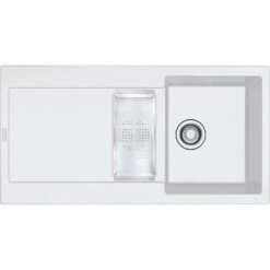 Franke Maris - Évier En Fragranit MRG 651, 970x500 Mm, Blanc Artic 114.0120.249