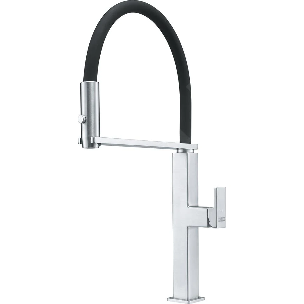 Franke Centinox - Mitigeur D'évier FC 7873 Avec Bras Flexible, Noir/inox 115.0547.855 1 Franke Centinox - Mitigeur D'évier FC 7873 Avec Bras Flexible, Noir/inox 115.0547.855