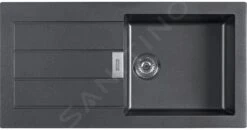 Franke Colonnes - Ensemble De Cuisine T108, évier En Tectonite S2D 611-100 Et Mitigeur FP 9000.31, Noir / Chrome 143.0675.739 -Kitchen Soldes 46f230b46bc3190a2aac4a12