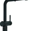 Franke Active - Mitigeur D'évier FN 5351.901, Avec Commande De Vidage Twist Et Douchette Extractible , Noir Mat 115.0669.769