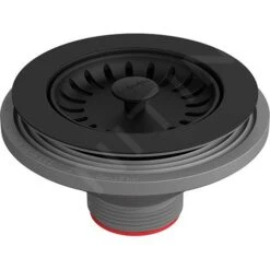 Franke Accessoires - Bonde à Panier Colorline, Noir Mat 112.0668.276