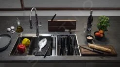 Franke Box Center - Évier BWX 220/620-54-27/2, 860x510 Mm, Inox 127.0538.260 -Kitchen Soldes 540603fe2c79f59f74276336