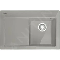 Franke Mythos - Évier En Céramique MTK 611-78/7, 780x510 Mm, Perlgrau Matt 124.0433.441