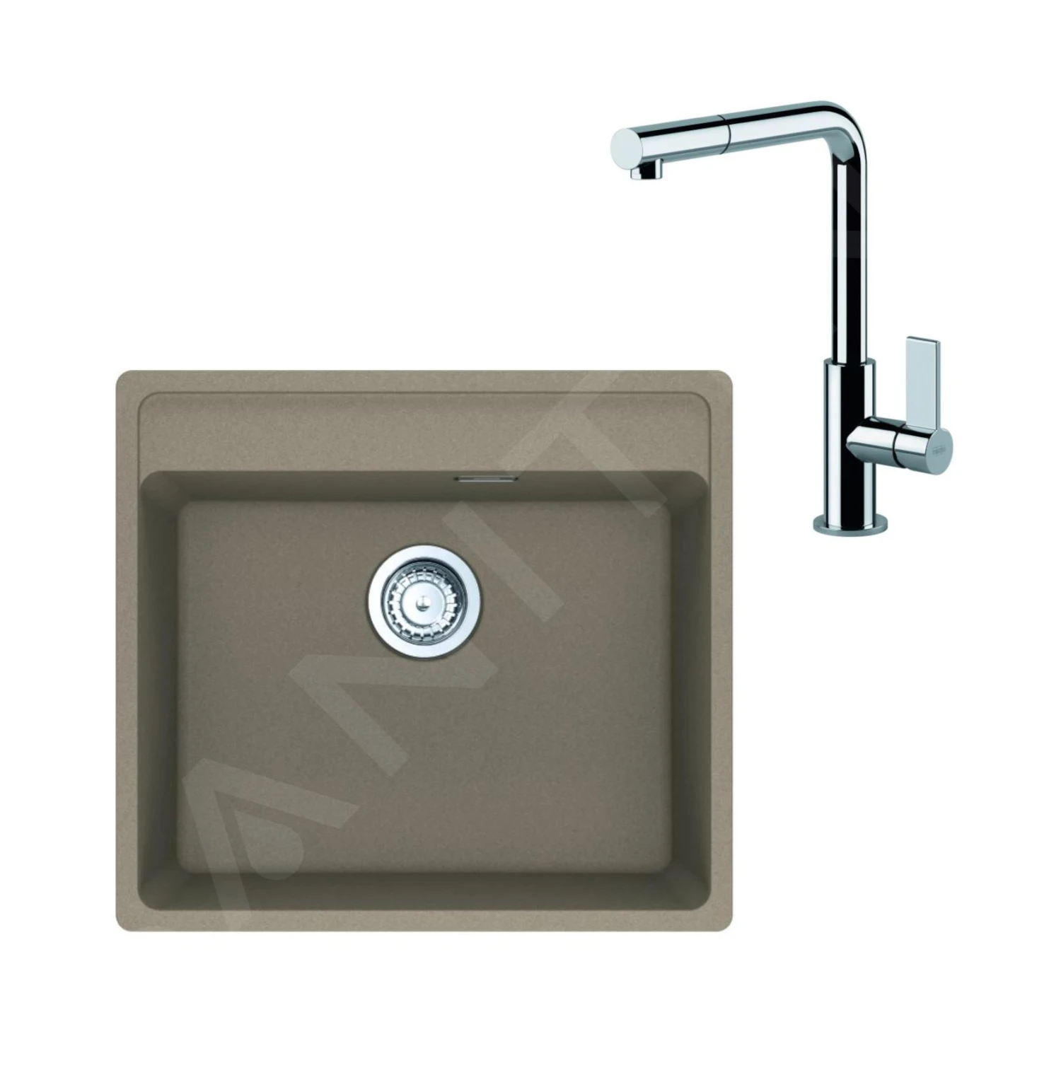 Franke Colonnes - Ensemble G247, évier En Fragranit MRG 610-52 RTL Et Mitigeur FN 7394.031, Cachemire / Chrome 114.0675.637 1 Franke Colonnes - Ensemble G247, évier En Fragranit MRG 610-52 RTL Et Mitigeur FN 7394.031, Cachemire / Chrome 114.0675.637