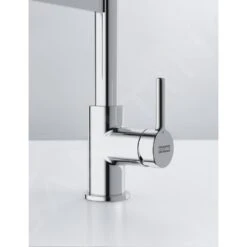 Franke Lina - Mitigeur D'évier FC 6085.031 Avec Un Bras Flexible, Chrome / Noir 115.0626.085 -Kitchen Soldes 6efef96646b8f6944b8ee130
