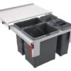 Franke Poubelle Tri Sélectif - Poubelle Encastrable Garbo 60-3 121.0200.680