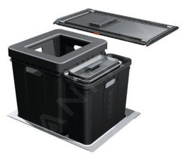 Franke Poubelle Tri Sélectif - Poubelle Encastrée Composta 350-60 121.0307.526 1 Franke Poubelle Tri Sélectif - Poubelle Encastrée Composta 350-60 121.0307.526