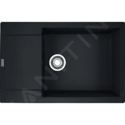 Franke Maris - Évier En Fragranite MRG 611-78 BB, 780x500 Mm, Noir Mat 114.0637.575