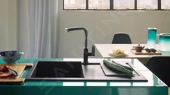 Franke Robinetterie - Mitigeur D'évier FG 0392.071, Chrome/onyx 115.0392.382 -Kitchen Soldes 90cdc169ff28c886e36c79a2