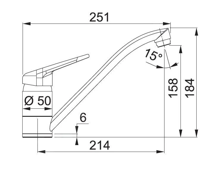 Franke Robinetterie - Mitigeur D'évier FC 9541.901, Noir Mat 115.0659.961 2 Franke Robinetterie - Mitigeur D'évier FC 9541.901, Noir Mat 115.0659.961 – Image 2