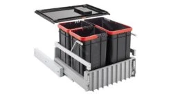 Franke Poubelle Tri Sélectif - Poubelle Encastrable 300-45 Trio 121.0150.145