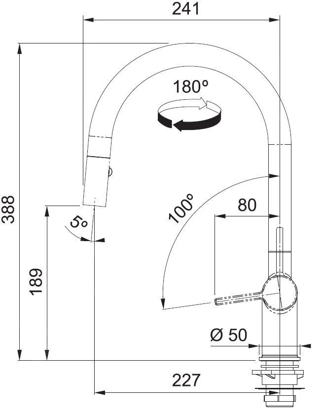 Franke Active - Mitigeur D'évier FN 4090.031, Avec Douchette Extractible, Chrome 115.0653.401 2 Franke Active - Mitigeur D'évier FN 4090.031, Avec Douchette Extractible, Chrome 115.0653.401 – Image 2