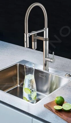 Franke Mitigeurs Filtrants - Vital Tap Mitigeur D’évier Avec Filtration D’eau Intégrée, Bec Flexible Et Douchette, Chrome/gun Metal 120.0621.230 -Kitchen Soldes a351c9ef319e1a353f7bfab3