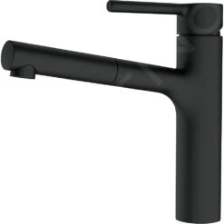 Franke Centro - Mitigeur D'évier FP 0098.901 Avec Douchette Extractible, Noir Mat 115.0621.592