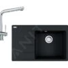 Franke Colonnes - Set G224, évier En Fragranit CNG 611-78 TL / 7 Et Mitigeur Samoa, Onyx / Chrome 114.0650.801