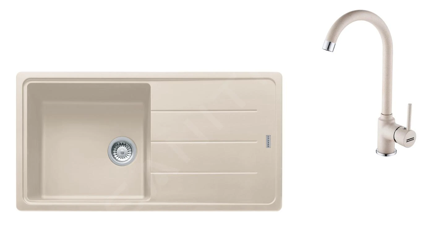 Franke Colonnes - Ensemble G174, évier En Fragranit BFG 611 Et Robinetterie FP9000.082, Sahara/sahara 114.0619.596 1 Franke Colonnes - Ensemble G174, évier En Fragranit BFG 611 Et Robinetterie FP9000.082, Sahara/sahara 114.0619.596