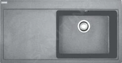 Franke Mythos - Évier En Granit MTG 611/7, 1000x515 Mm, Pierre Gris 114.0150.014