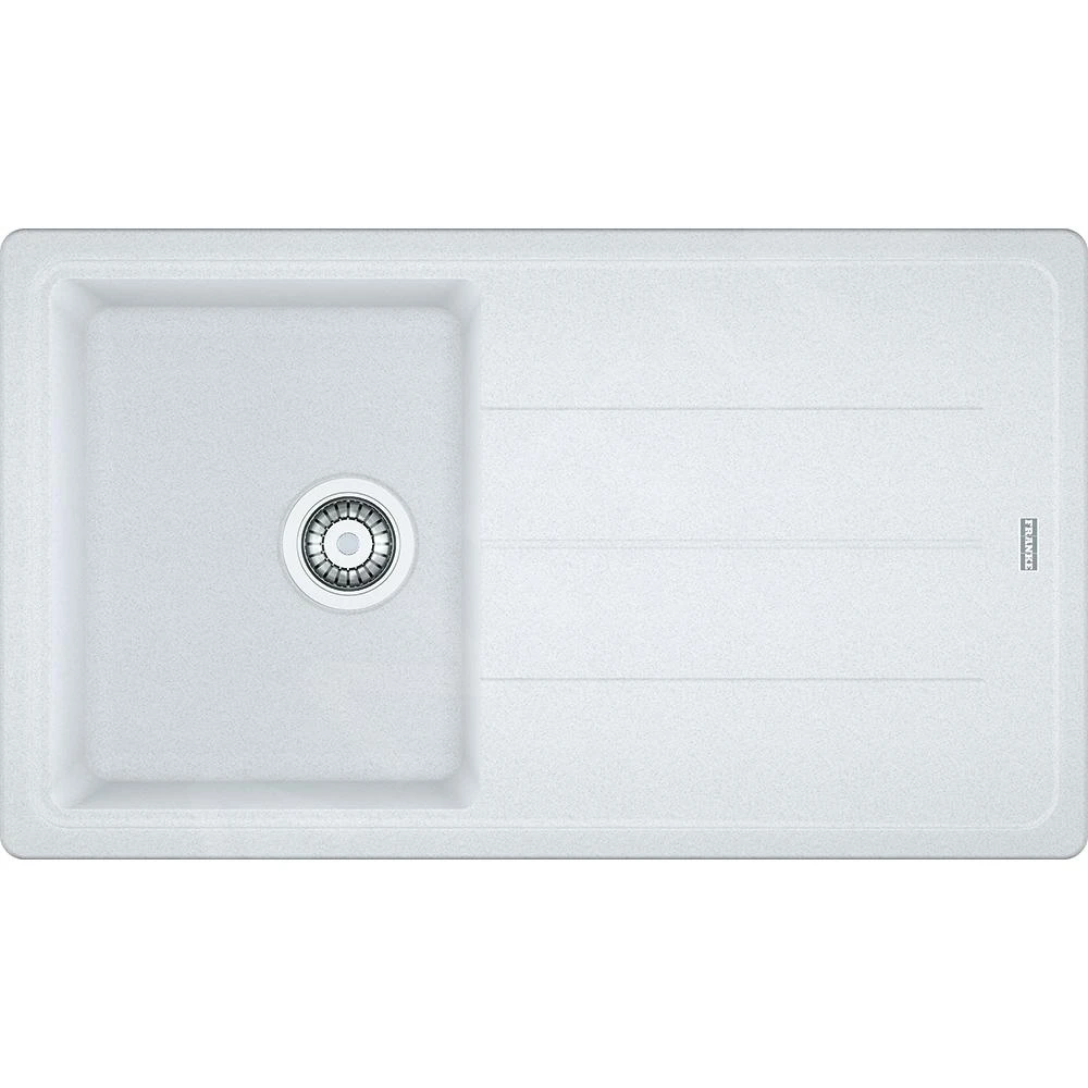 Franke Basis - Évier En Fragranit BFG 611-86, 860x500 Mm, Blanc Artic 114.0494.912 1 Franke Basis - Évier En Fragranit BFG 611-86, 860x500 Mm, Blanc Artic 114.0494.912