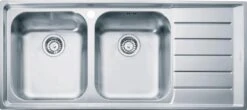 Franke Neptun - Évier En Inox NEX 621/2, 1160x510 Mm 101.0199.895