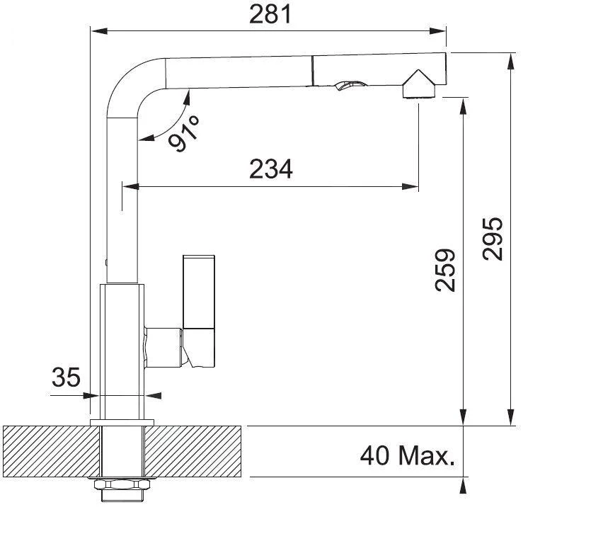 Franke Robinetterie - Mitigeur D'évier FG 0392.094, Chrome/blanc Artic 115.0392.368 2 Franke Robinetterie - Mitigeur D'évier FG 0392.094, Chrome/blanc Artic 115.0392.368 – Image 2