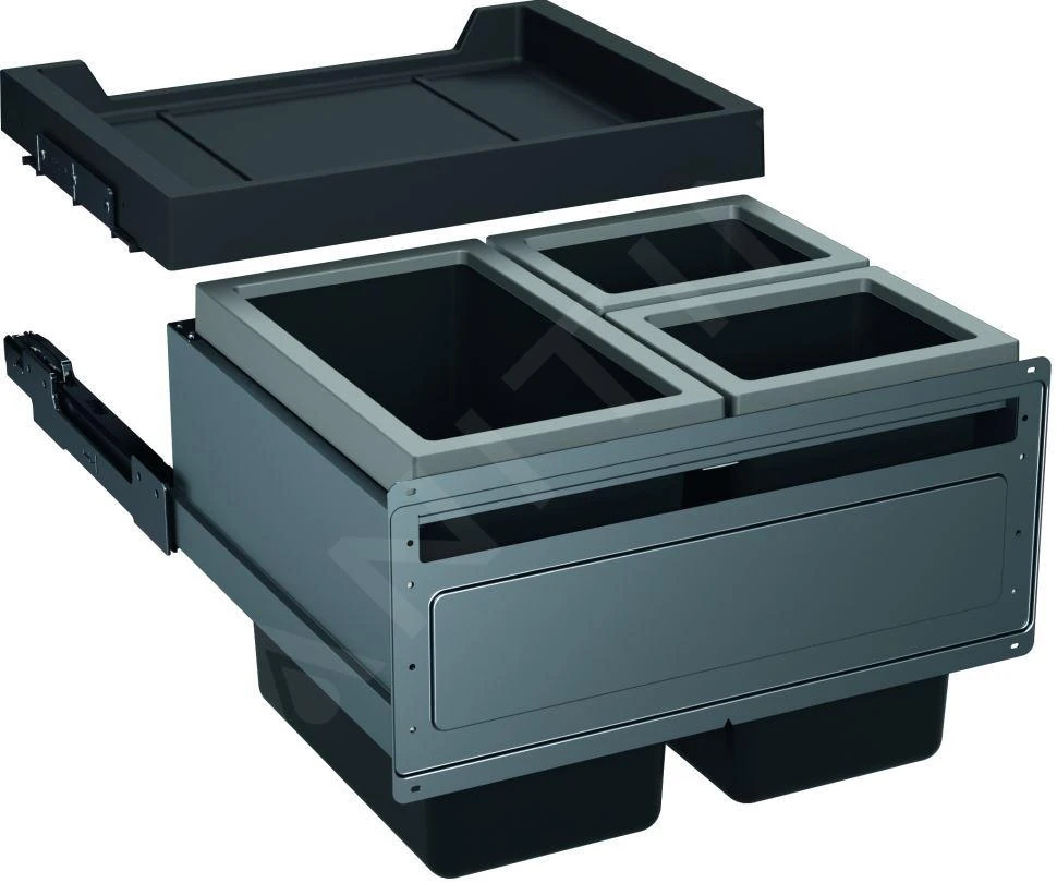 Franke Poubelle Tri Sélectif - Poubelle Encastrée FX 60 26-11-11 121.0557.763 1 Franke Poubelle Tri Sélectif - Poubelle Encastrée FX 60 26-11-11 121.0557.763