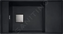 Franke Fresno - Évier En Fragranit FSG 211, 860x458 Mm, Onyx 135.0539.538