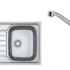 Franke Colonnes - Ensemble N78, évier Inox SKN 611-79 Et Robinetterie FB 250.031, Inox/chrome 101.0618.831