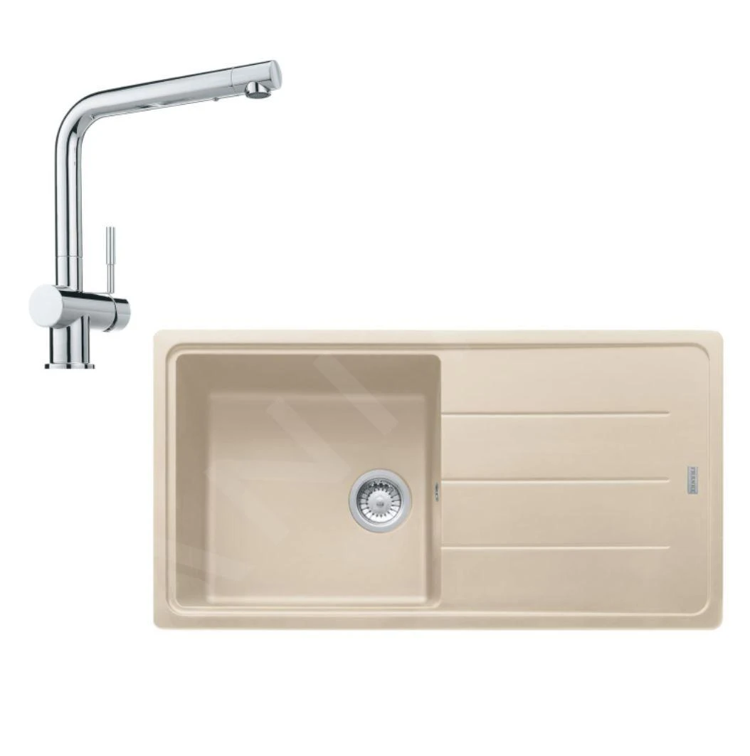 Franke Colonnes - Ensemble De Cuisine G135, Fragranite évier BFG 611 Et Mitigeur Samoa, Sahara / Chrome 114.0510.327 1 Franke Colonnes - Ensemble De Cuisine G135, Fragranite évier BFG 611 Et Mitigeur Samoa, Sahara / Chrome 114.0510.327