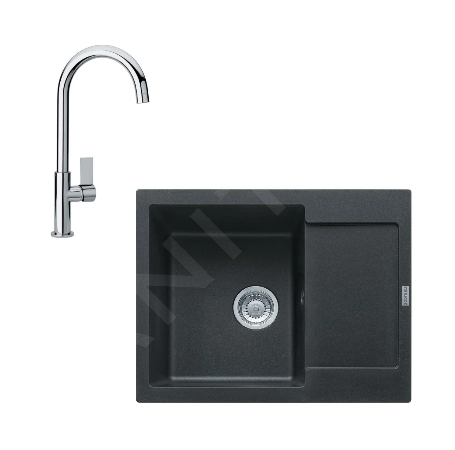 Franke Colonnes - Ensemble De Cuisine G165, évier En Fragranit MRG 611-62 Et Mitigeur FP 0408.031, Onyx / Chrome 114.0587.924 1 Franke Colonnes - Ensemble De Cuisine G165, évier En Fragranit MRG 611-62 Et Mitigeur FP 0408.031, Onyx / Chrome 114.0587.924