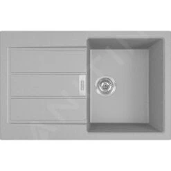 Franke Colonnes - Ensemble De Cuisine T105, évier En Tectonite S2D 611-78 Et Mitigeur FP 9000.084, Gris 143.0675.731 -Kitchen Soldes be234dcc2dda213e969a7b7e