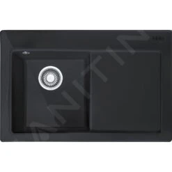 Franke Mythos - Évier En Céramique MTK 611-78/2, 780x510 Mm, Onyx 124.0433.445