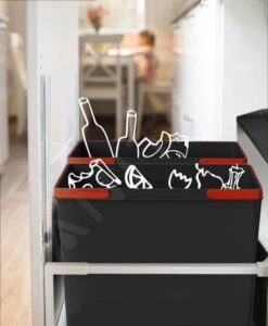 Franke Poubelle Tri Sélectif - Poubelle Encastrable Easysort 450-2-0 121.0494.182 -Kitchen Soldes c6fa868614eb79c625451190