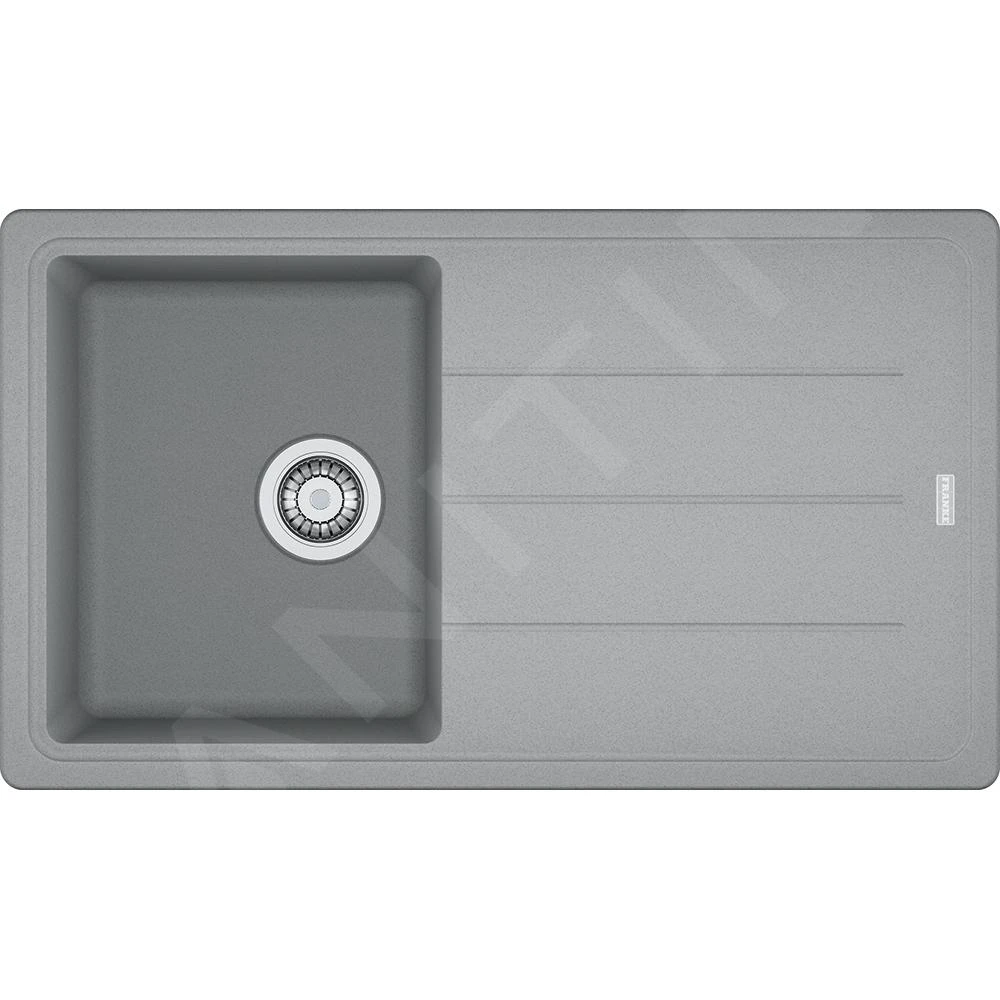 Franke Basis - Évier En Fragranit BFG 611-86, 860x500 Mm, Pierre Grise 114.0494.919 1 Franke Basis - Évier En Fragranit BFG 611-86, 860x500 Mm, Pierre Grise 114.0494.919