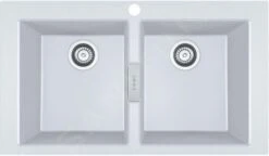 Franke Sirius 2.0 - Évier En Tectonite S2D 620-86, 860x500 Mm, Blanc 143.0637.160