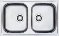 Franke Euroform - Évier En Inox EFN 620-78, 780x475 Mm + Siphon 101.0120.102