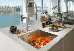 Franke Mitigeurs Filtrants - Vital Tap Mitigeur D’évier Avec Filtration D’eau Intégrée, Bec Flexible Et Douchette, Chrome/gun Metal 120.0621.230 -Kitchen Soldes e5f18ccf3354de48ef861f3b