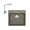 Franke Colonnes - Ensemble G246, évier En Fragranit MRG 610-52 RTL Et Mitigeur Samoa, Cachemire / Chrome 114.0675.596